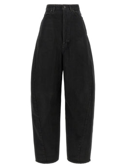 Balenciaga Schwarze Jeans aus Baumwolle mit geradem Bein