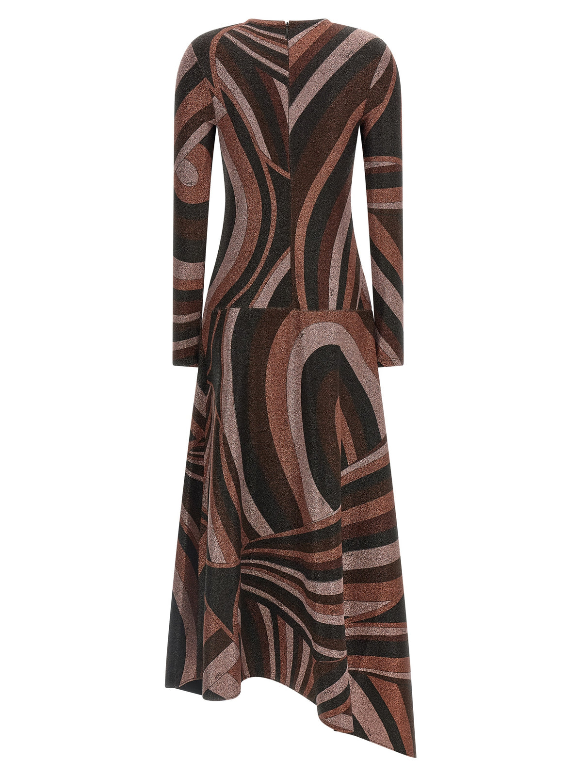 Emilio Pucci Mittelblaues Midikleid aus Polyamid