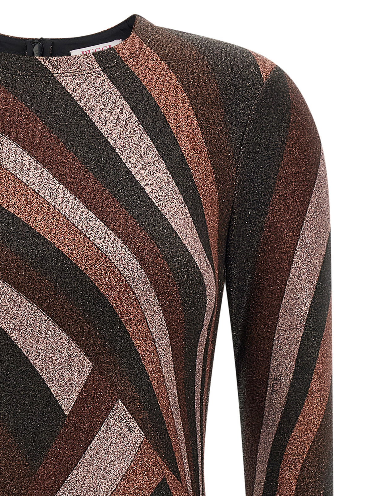 Emilio Pucci Mittelblaues Midikleid aus Polyamid