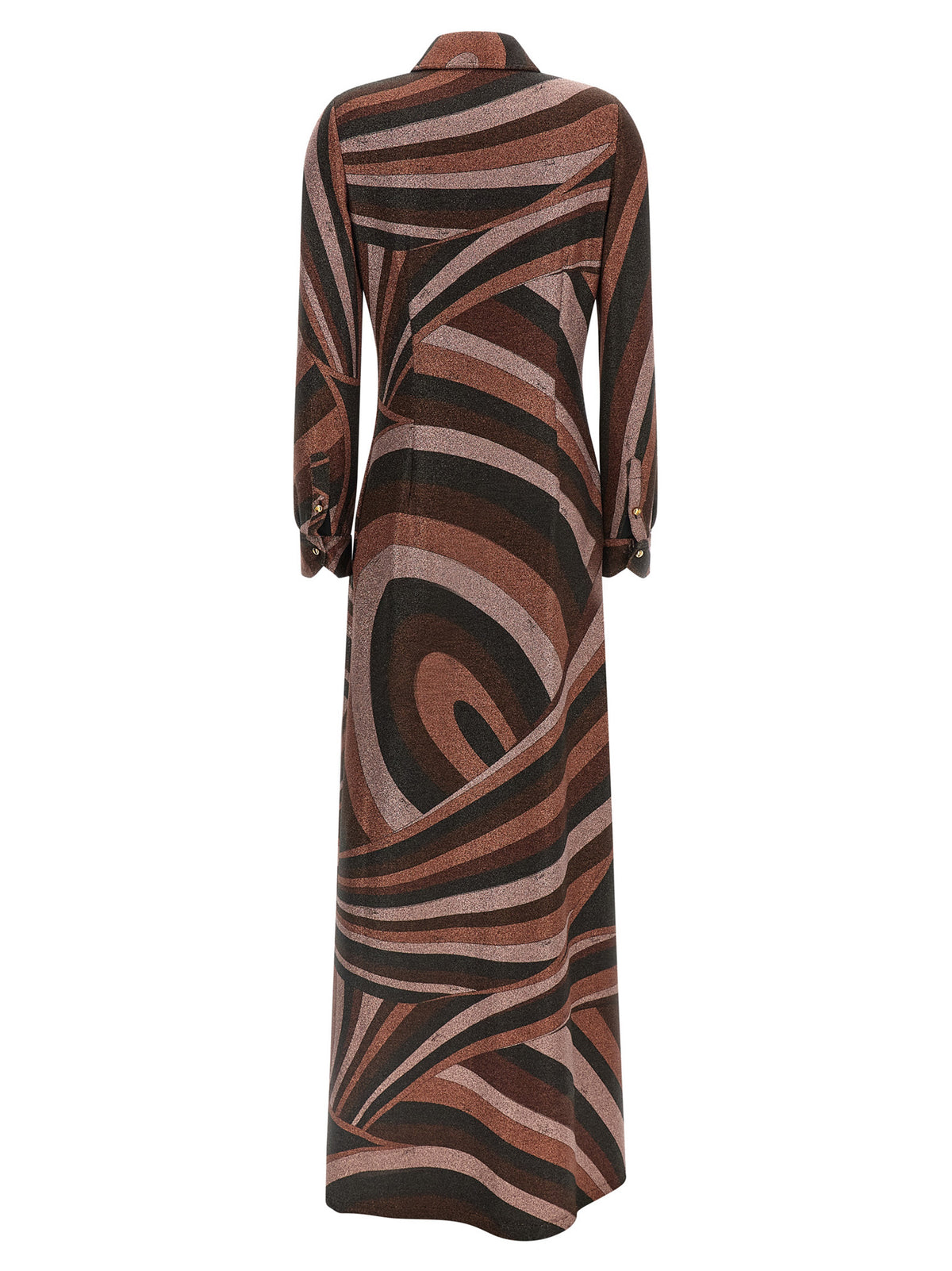 Emilio Pucci Langes Kleid aus Bordeaux-Polyamid