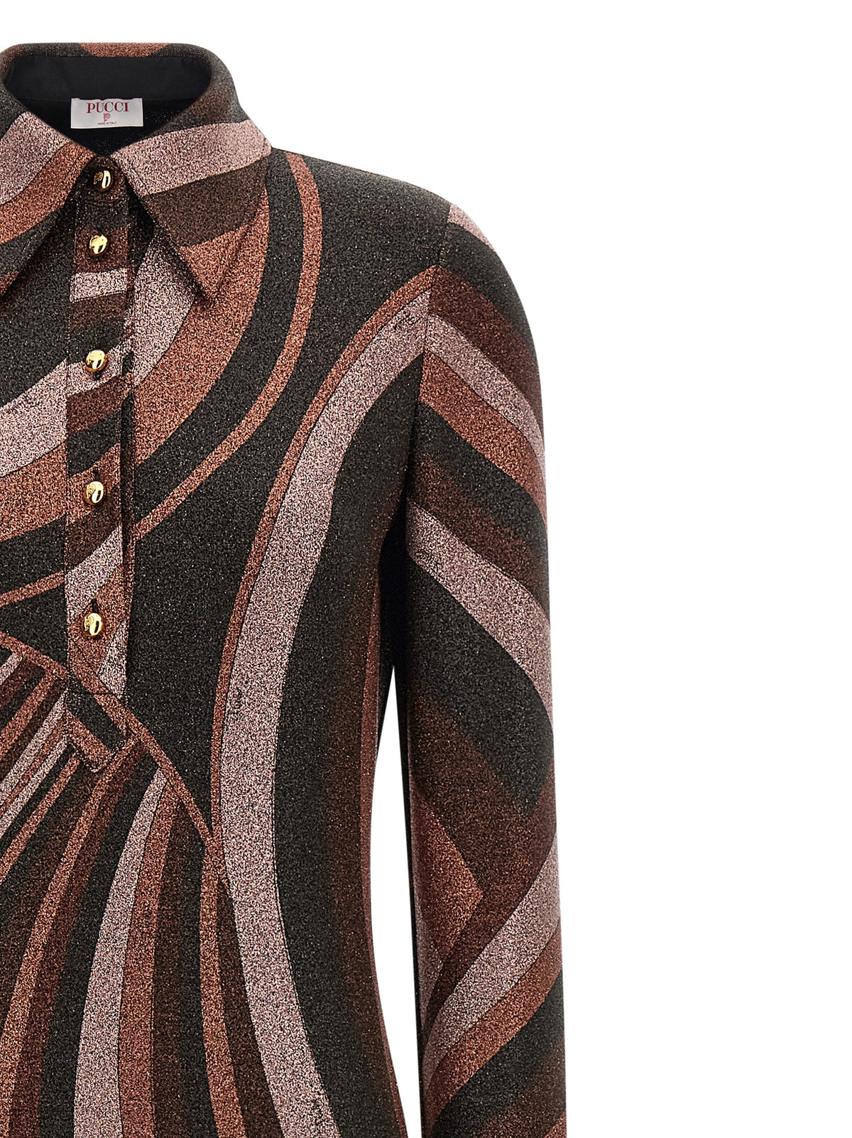 Emilio Pucci Langes Kleid aus Bordeaux-Polyamid