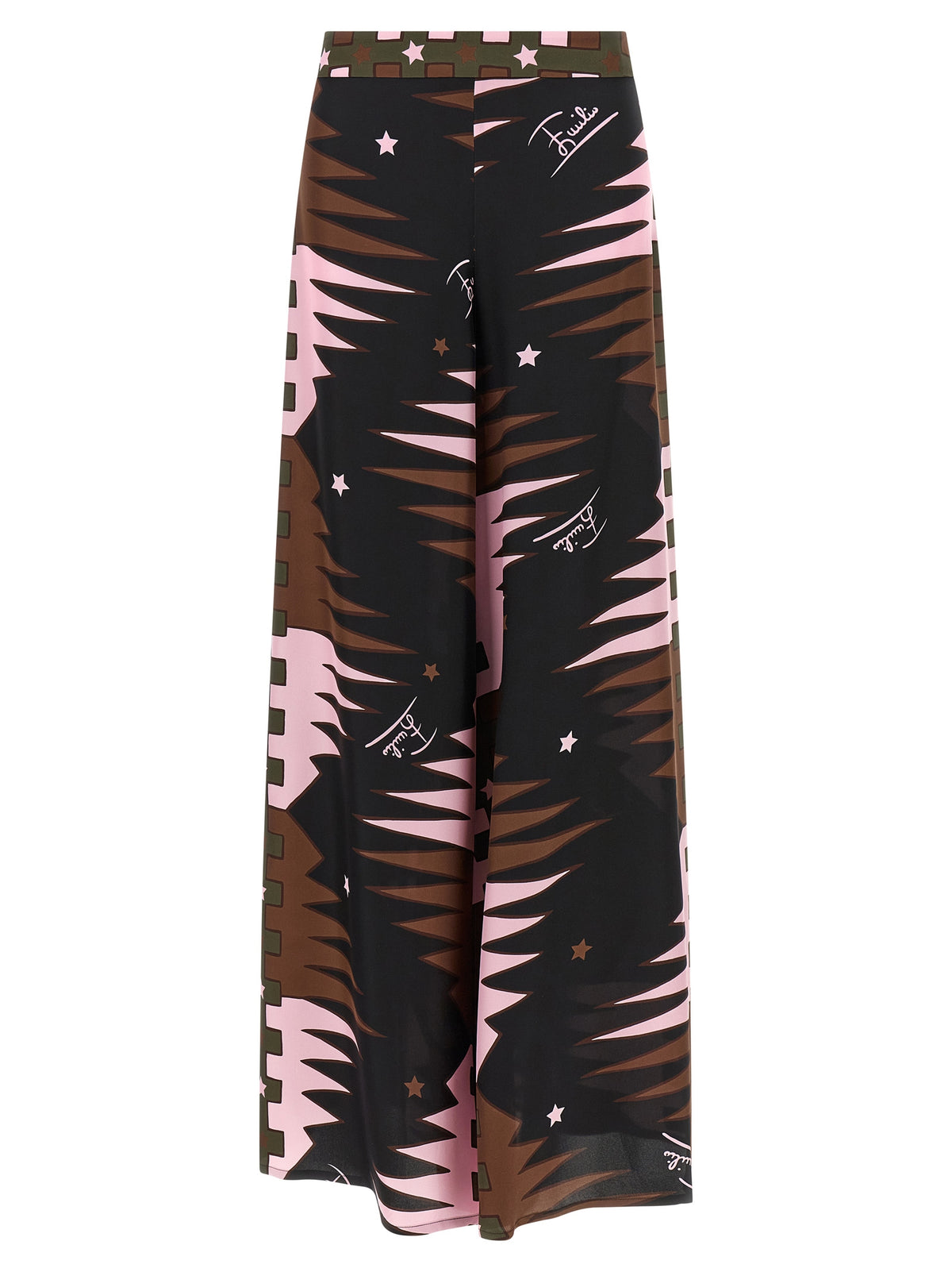 Emilio Pucci Multicolor Silk Casual Pants