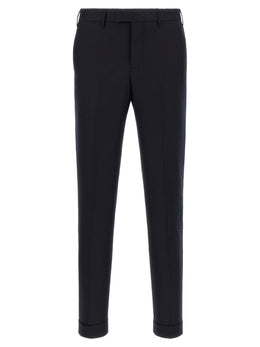 PT Torino Blaue Hose aus reiner Schurwolle