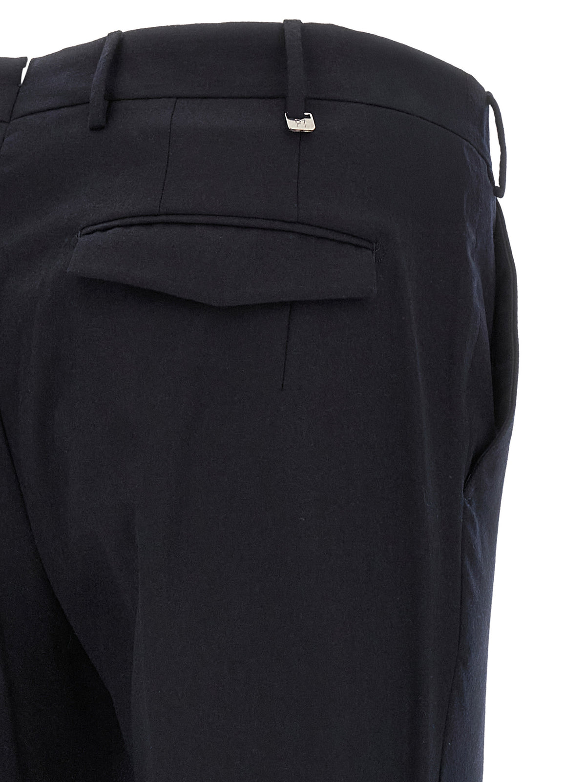 PT Torino Blaue Hose aus reiner Schurwolle