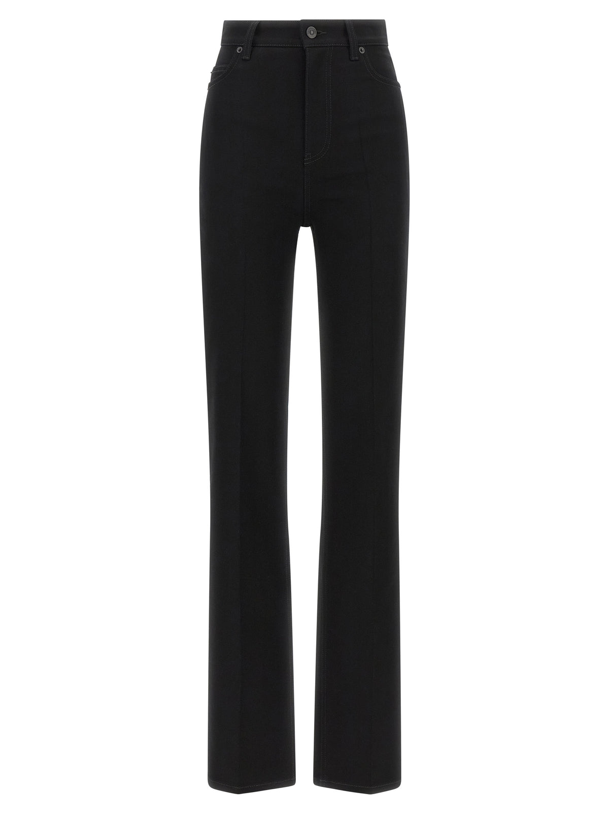 Balenciaga Schwarze High-Waist-Jeans aus Elasthan