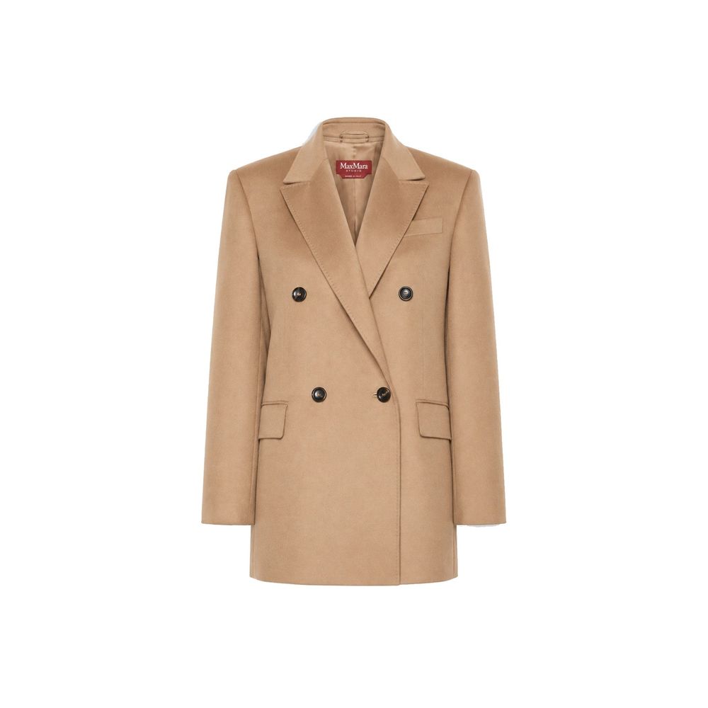Max Mara Brauner Blazer aus reiner Schurwolle