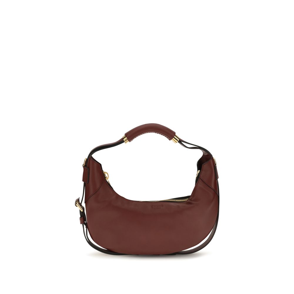Moschino Schultertasche Bos Taurus aus bordeauxrotem Kalbsleder