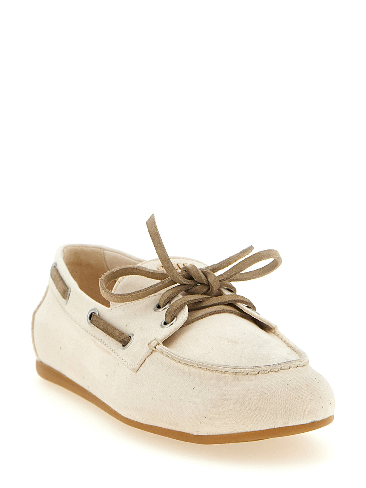 Miu Miu Beige Baumwoll-Slipper