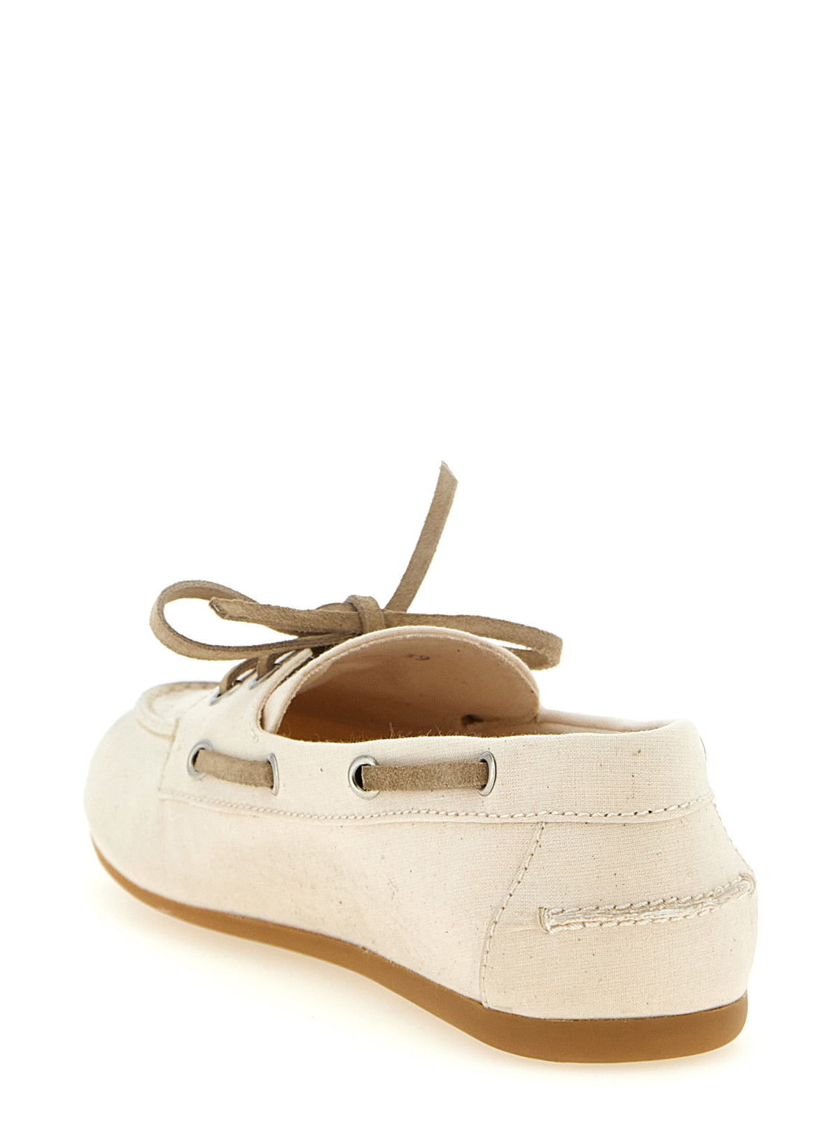 Miu Miu Beige Baumwoll-Slipper