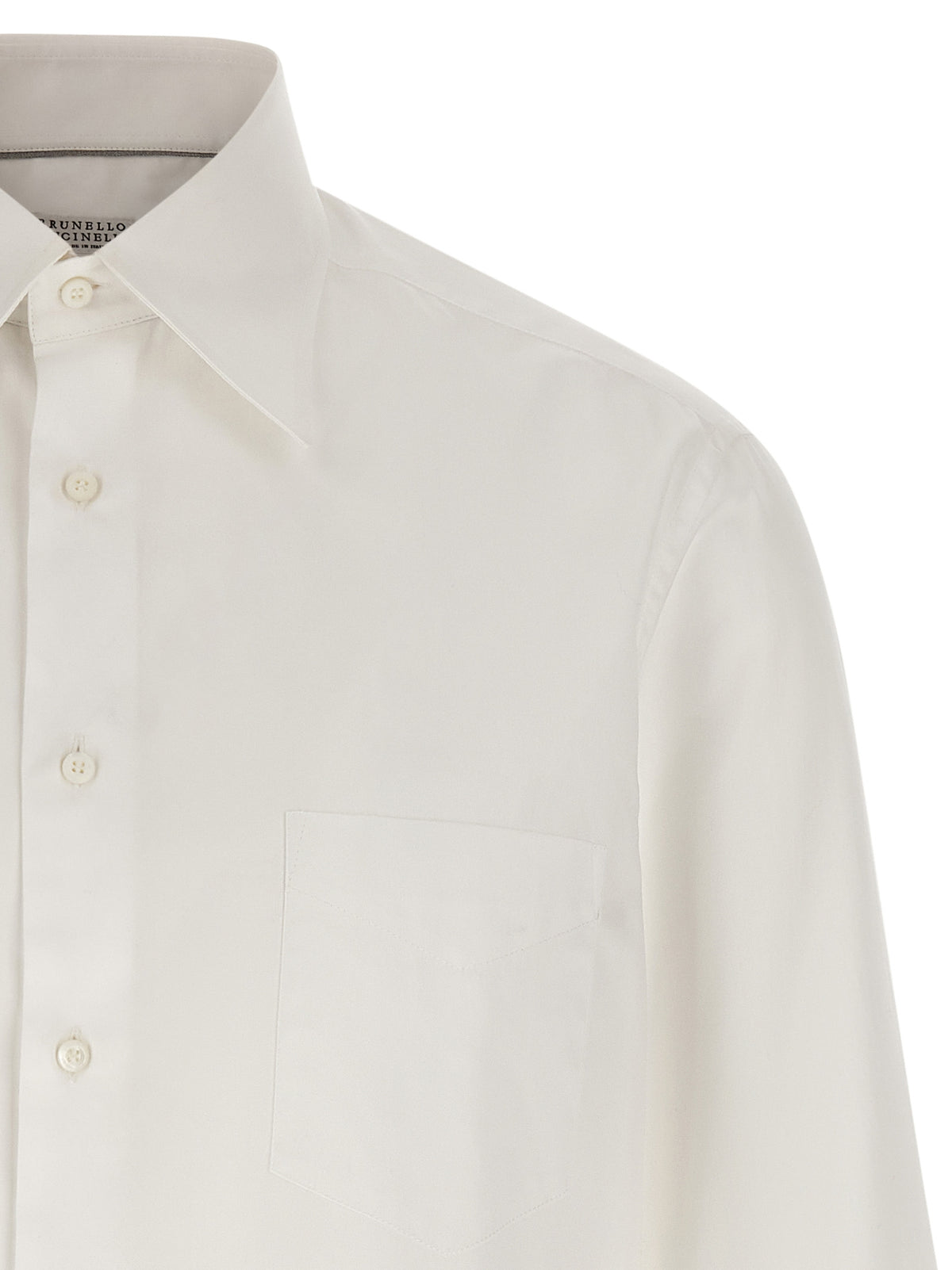 Brunello Cucinelli Weiße Baumwollbluse