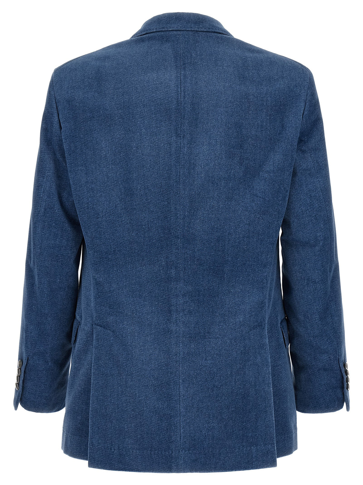 Brunello Cucinelli Blauer Baumwollblazer
