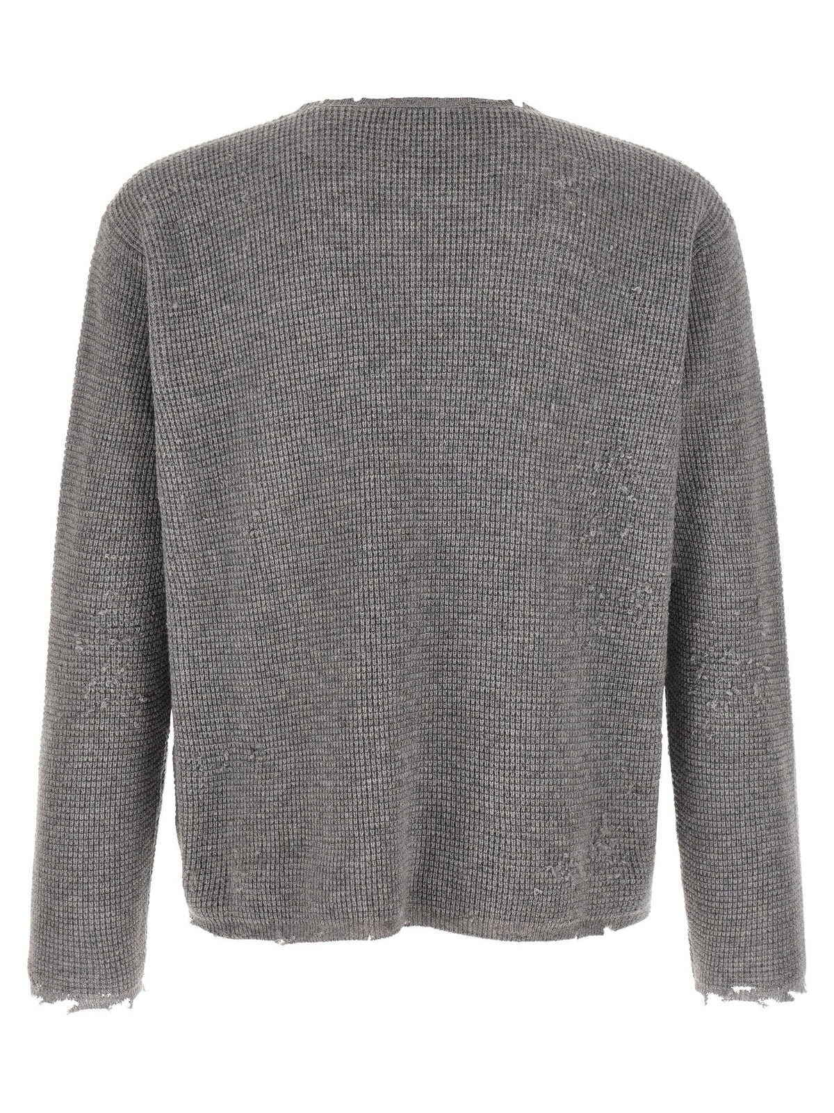 SECOND/LAYER Grauer Wollcardigan