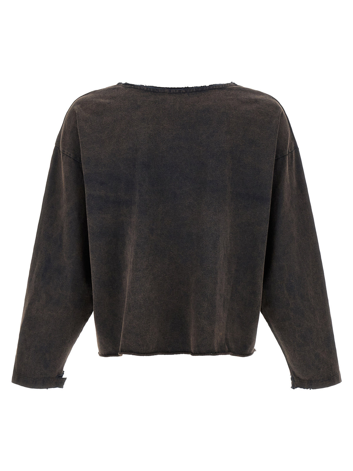 SECOND/LAYER Schwarzes Baumwoll-T-Shirt