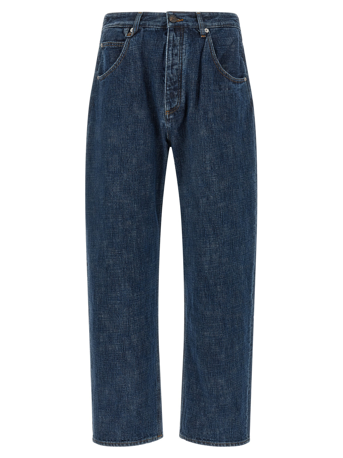 Jacquemus Blaue Jeans aus Bio-Baumwolle im Relaxed Fit