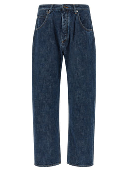 Jacquemus Blaue Jeans aus Bio-Baumwolle im Relaxed Fit