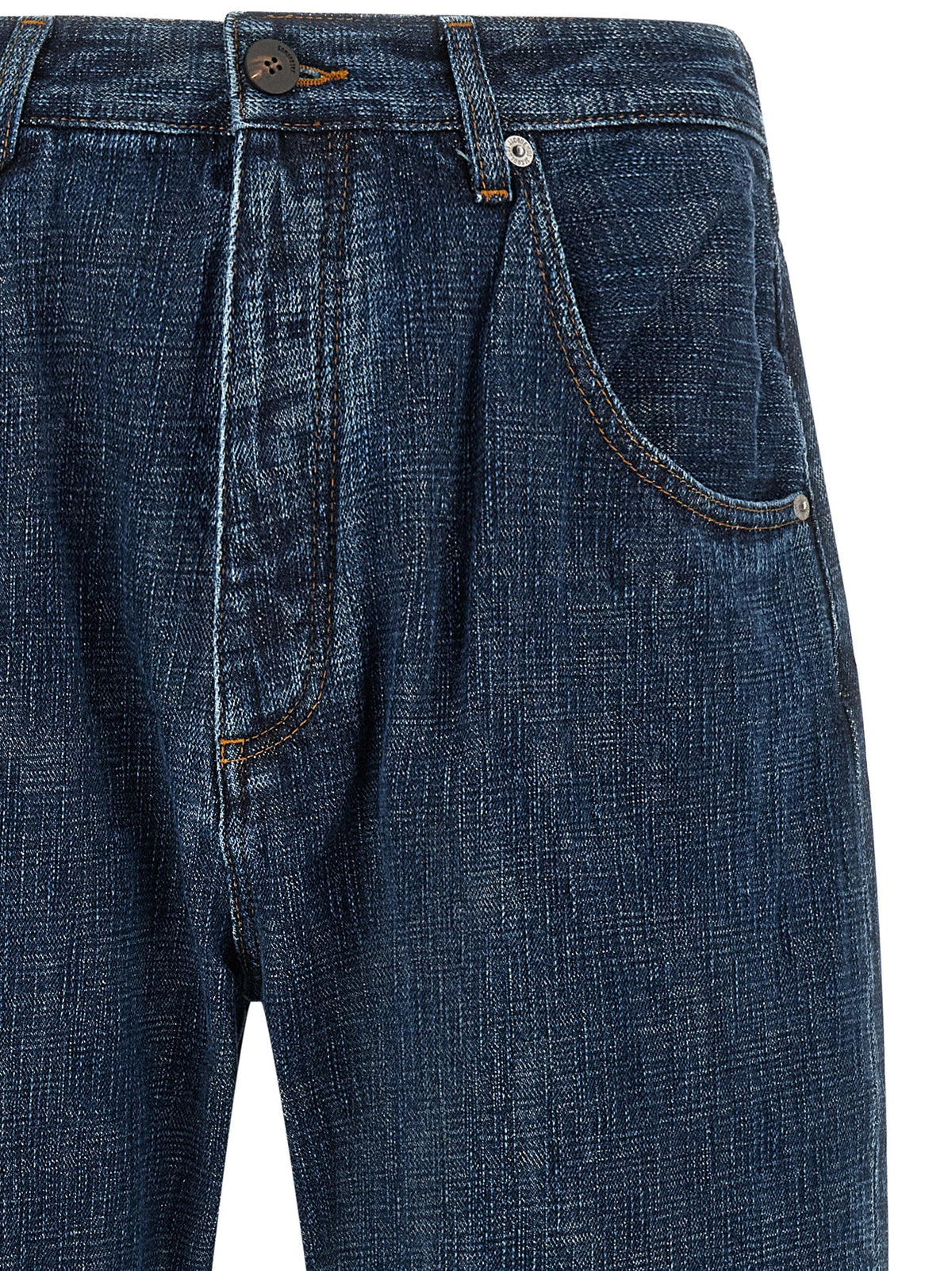 Jacquemus Blaue Jeans aus Bio-Baumwolle im Relaxed Fit