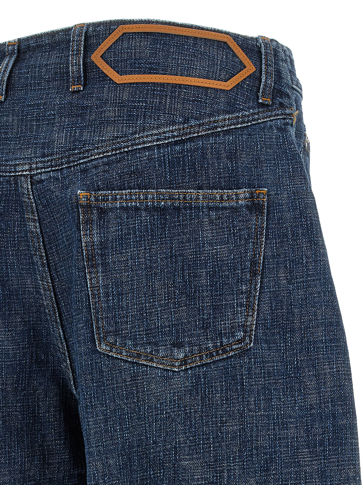 Jacquemus Blaue Jeans aus Bio-Baumwolle im Relaxed Fit