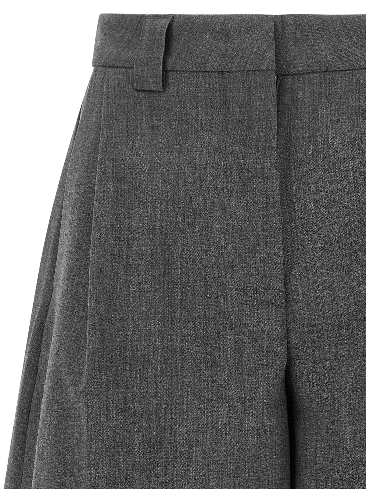 THELATEST Graue Bermuda-Shorts aus Polyester