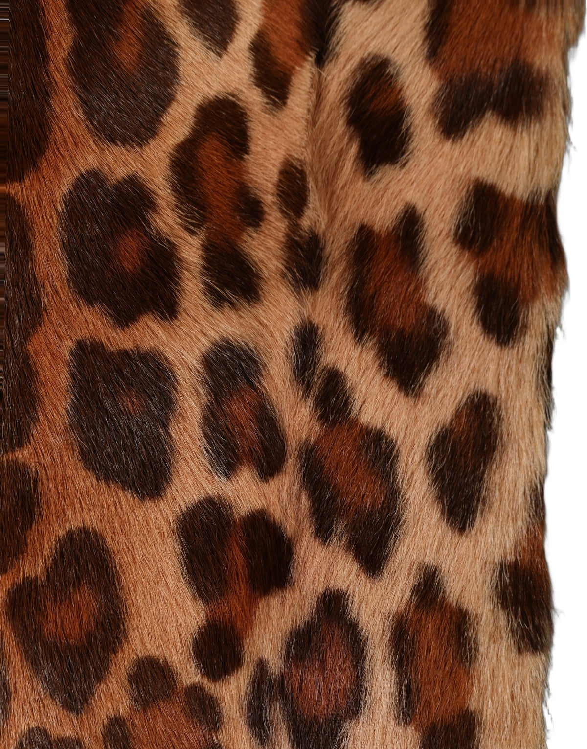 Dolce & Gabbana Schal aus Ziegenhaar mit Leopardenmuster in Braun