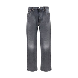 Prada Schwarze Baumwolljeans im Relaxed Fit