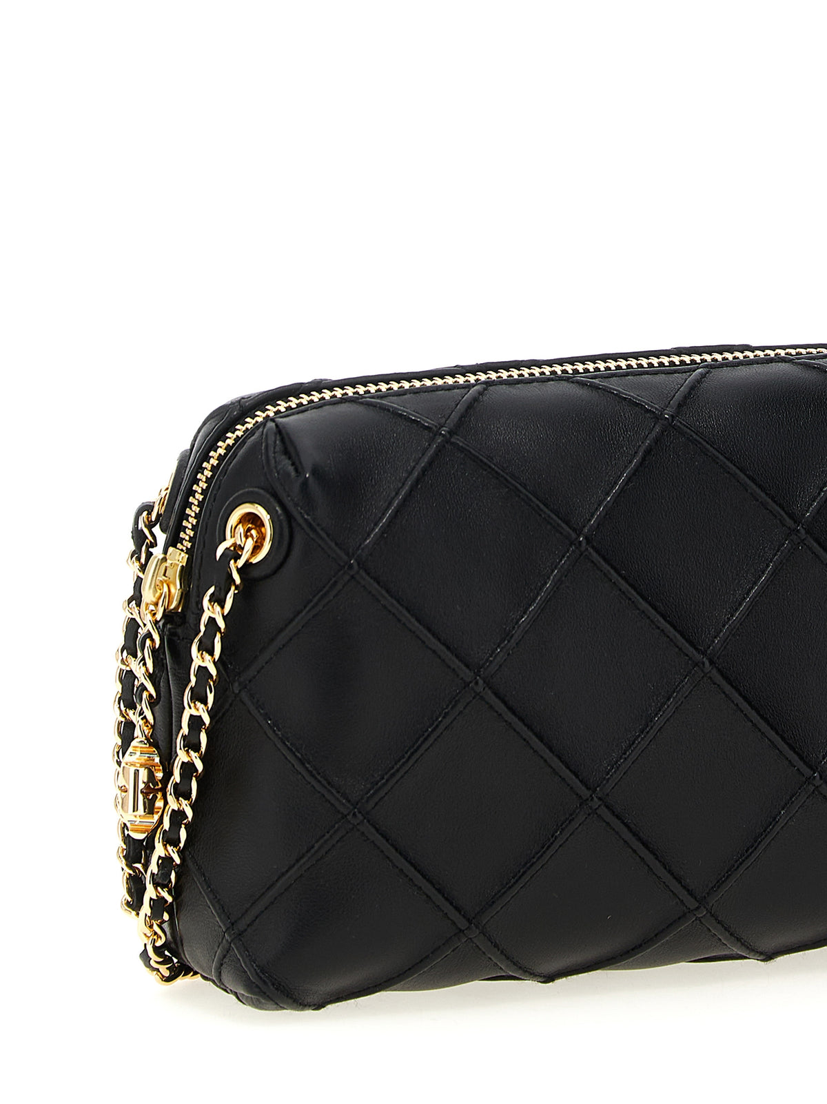 Tory Burch Schwarze Umhängetasche aus Lammleder