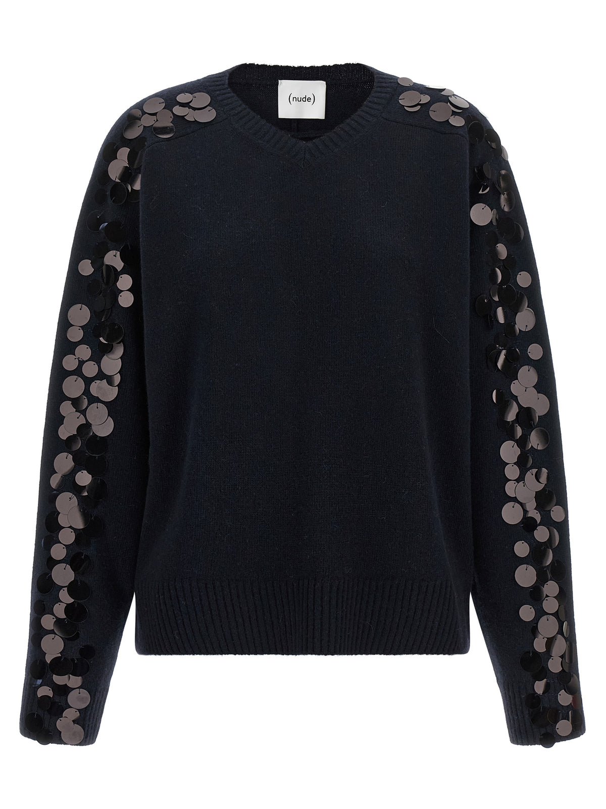 NUDE Blauer Wollcardigan