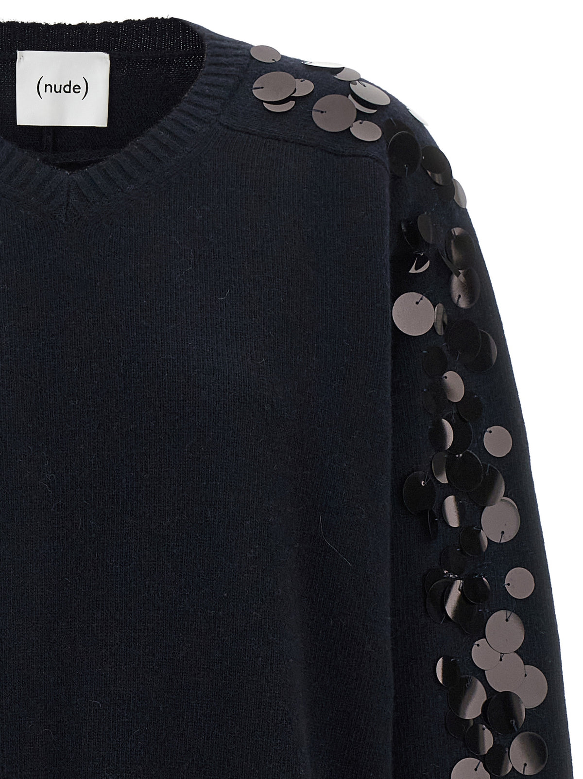 NUDE Blauer Wollcardigan