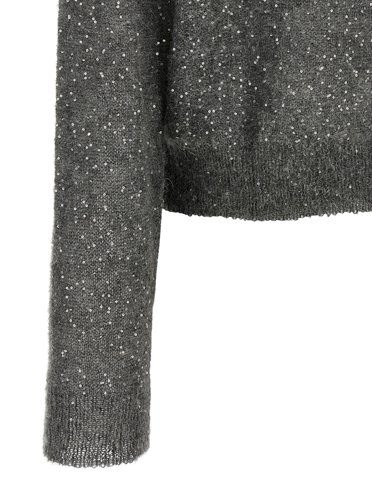 NUDE Grauer Wollcardigan
