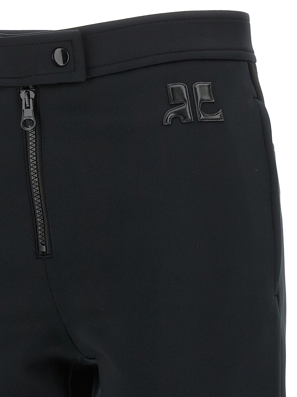 Courrèges Schwarze Freizeithose aus Polyester