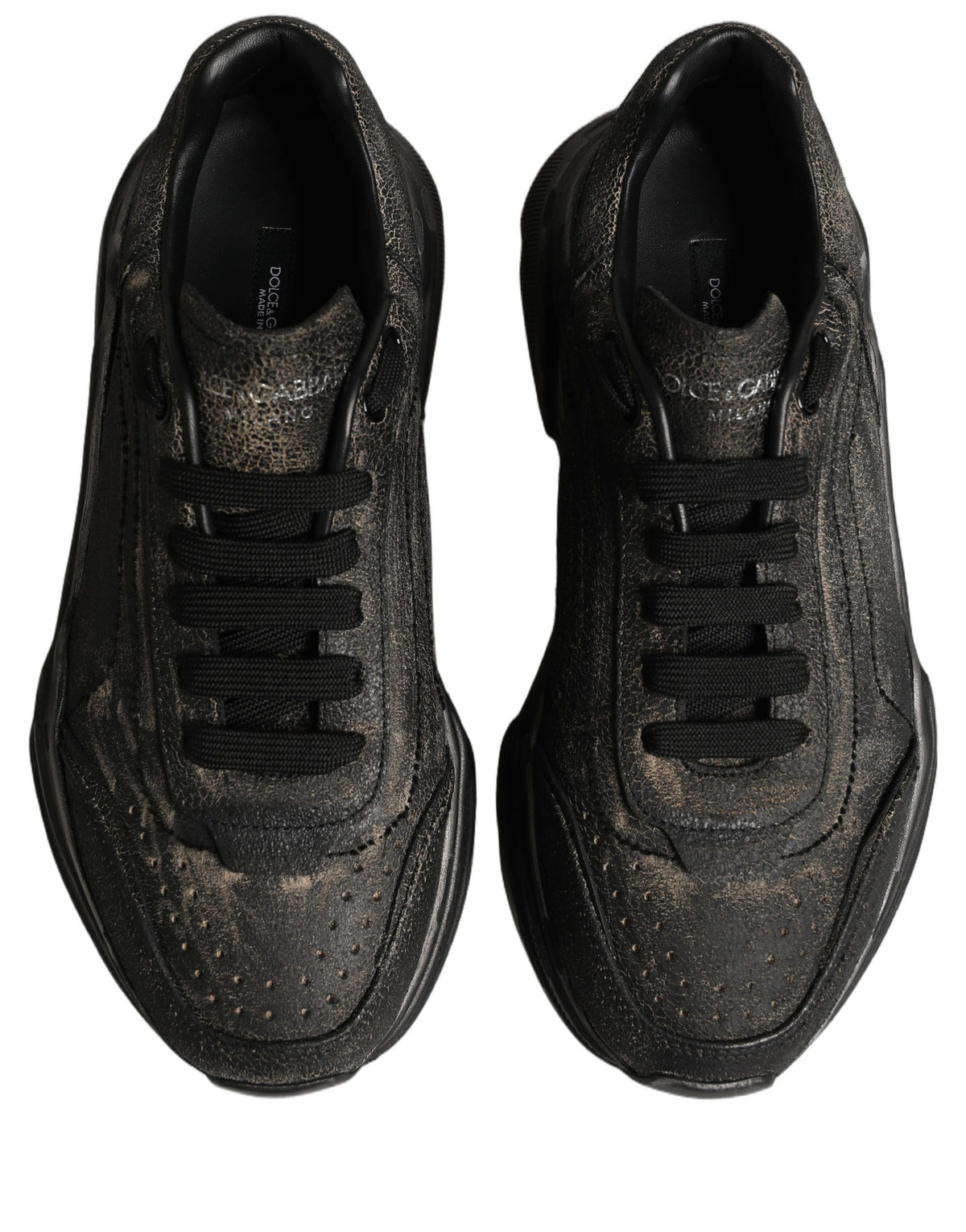 Dolce & Gabbana Schwarze Daymaster Low-Top Sneaker