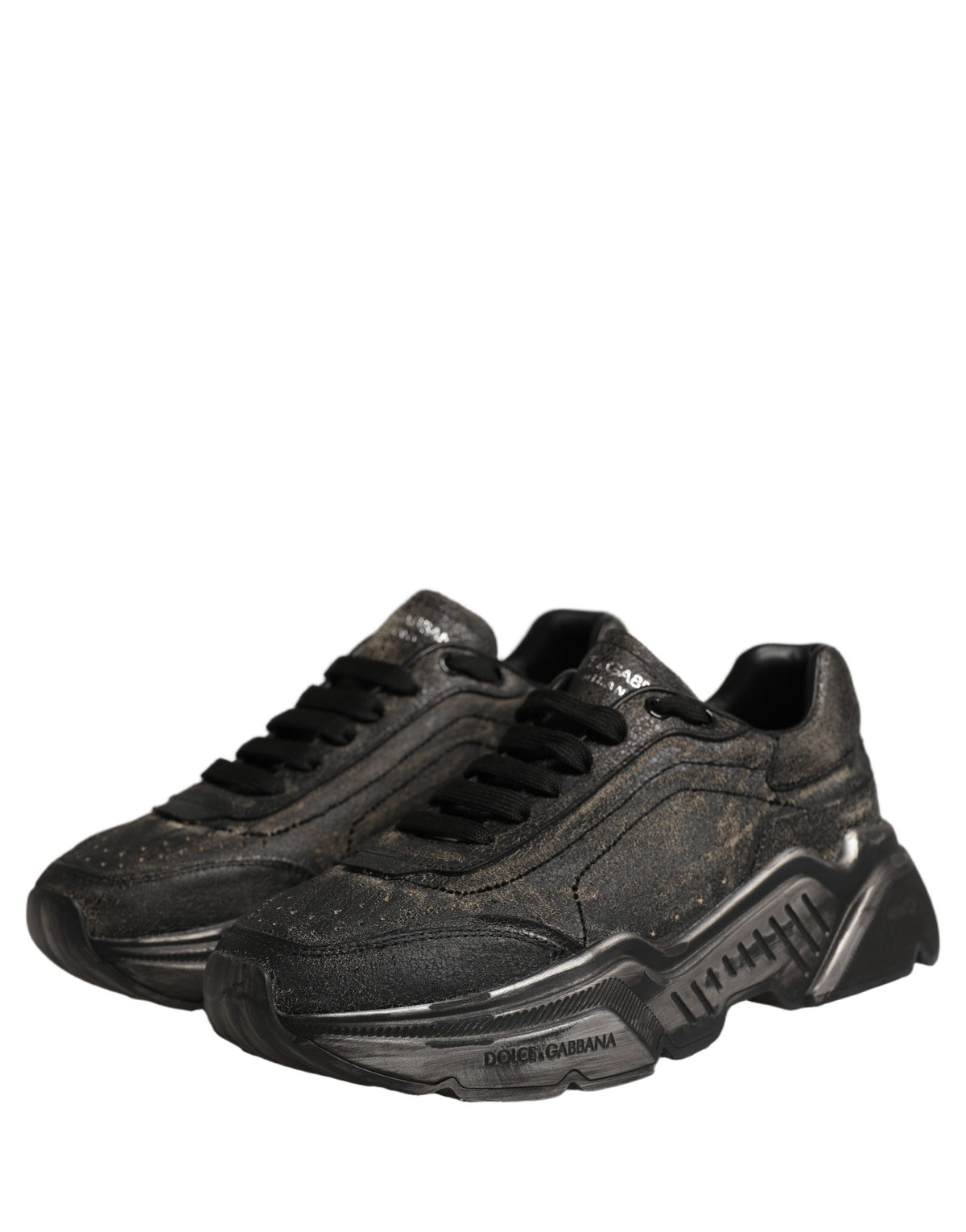 Dolce & Gabbana Schwarze Daymaster Low-Top Sneaker