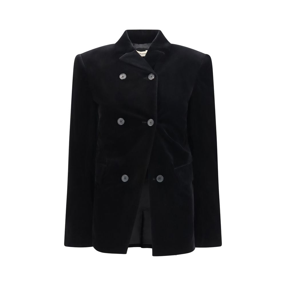 Khaite Schwarze Baumwolljacke