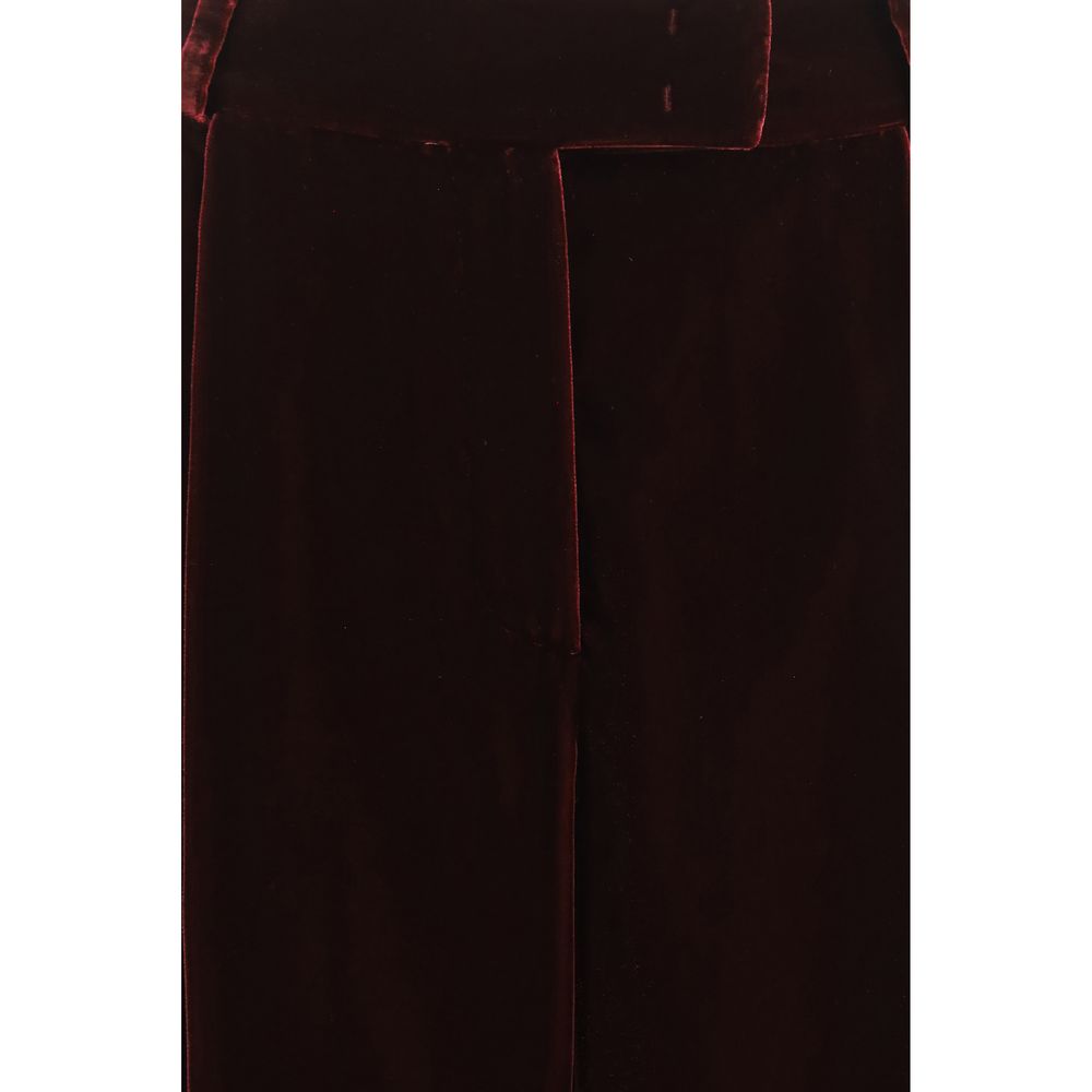 Giorgio Armani Bordeaux Viskose Hose