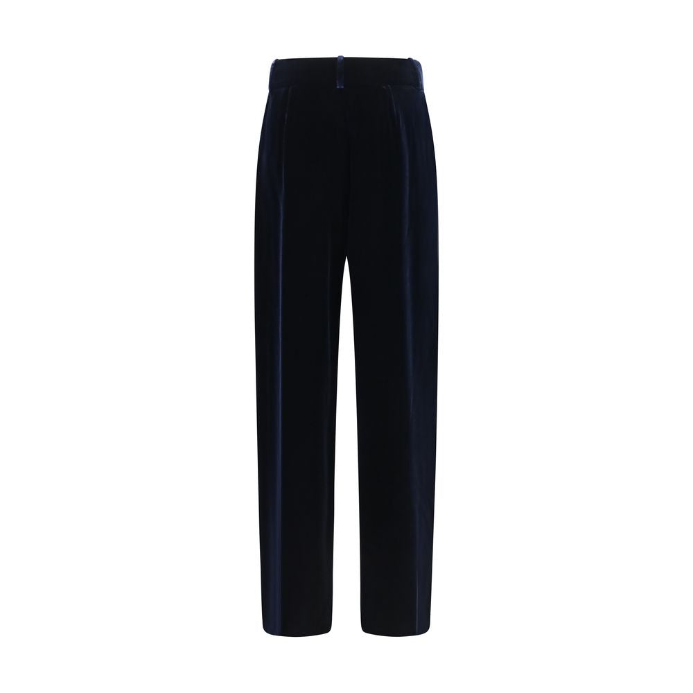 Giorgio Armani Blaue Freizeithose aus Viskose
