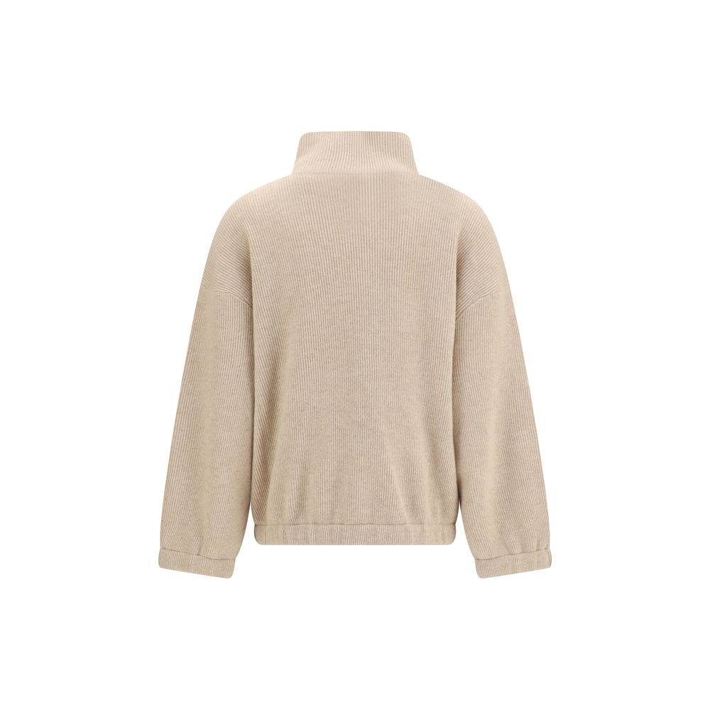 Brunello Cucinelli Beige Kaschmir-Sweatshirt