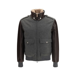 Brunello Cucinelli Grauer Kaschmir-Bomber
