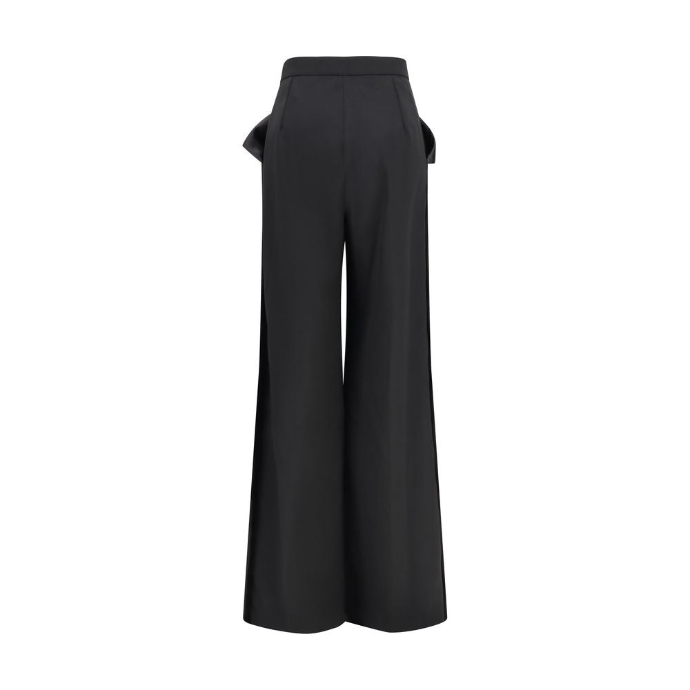 Nissa Schwarze Hose aus recyceltem Polyester
