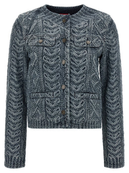 Diesel Blaue Jeansjacke aus Baumwolle