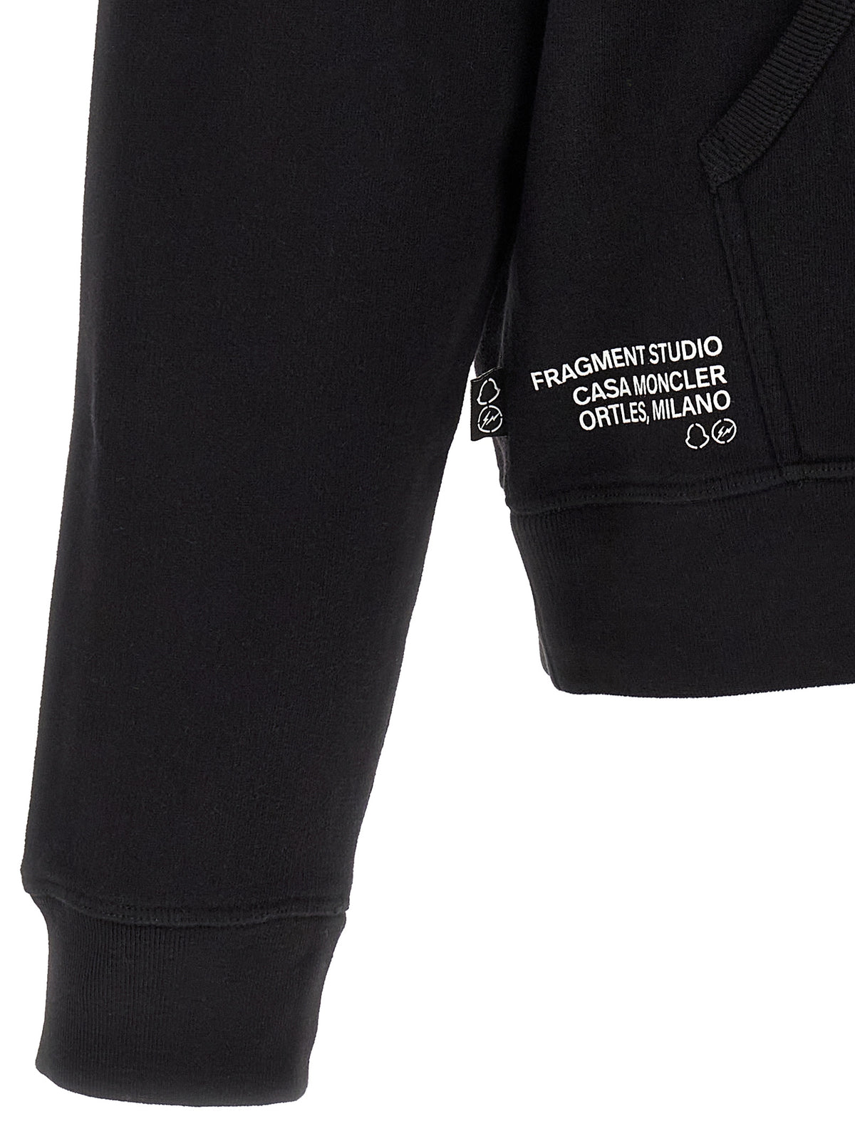 MONCLER GENIUS Schwarzer Baumwoll-Sweatshirt