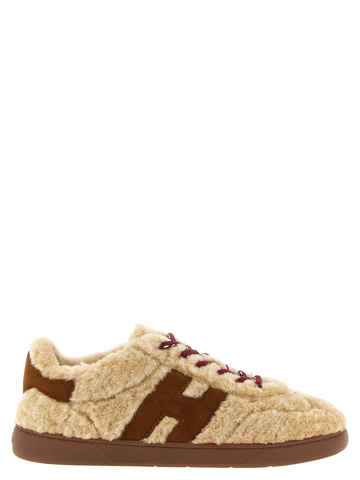 Hogan Beige Ziegenleder Low-Top-Sneaker