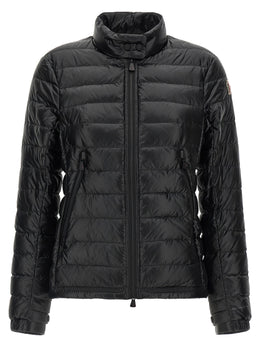 Moncler Grenoble Schwarze Polyamid-Jacke in voller Länge
