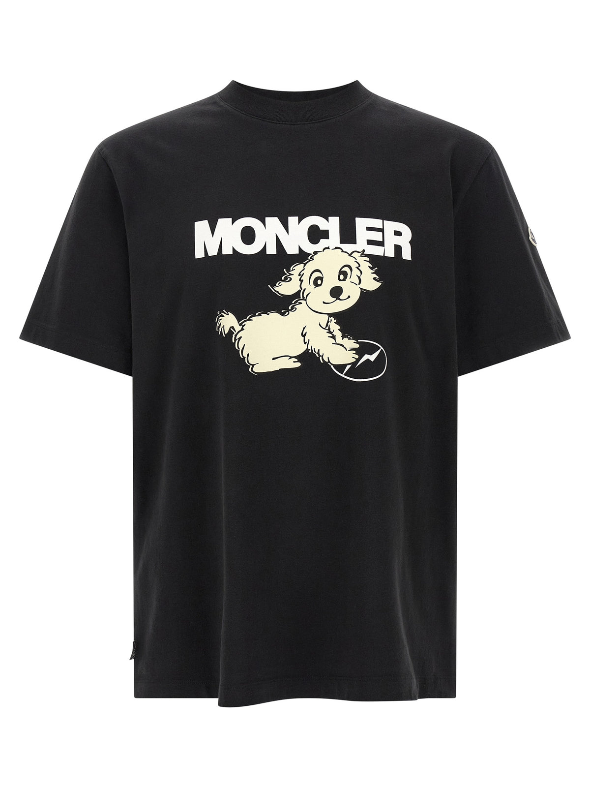 MONCLER GENIUS Schwarzes Baumwoll-T-Shirt