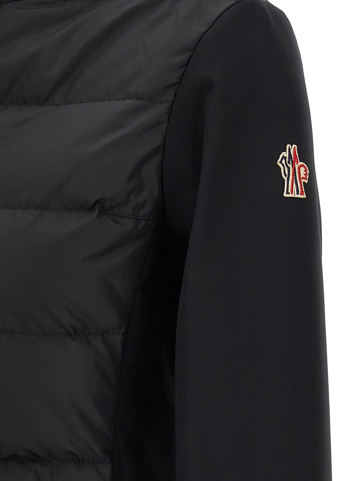 Moncler Grenoble Schwarzer Cardigan aus Polyamid