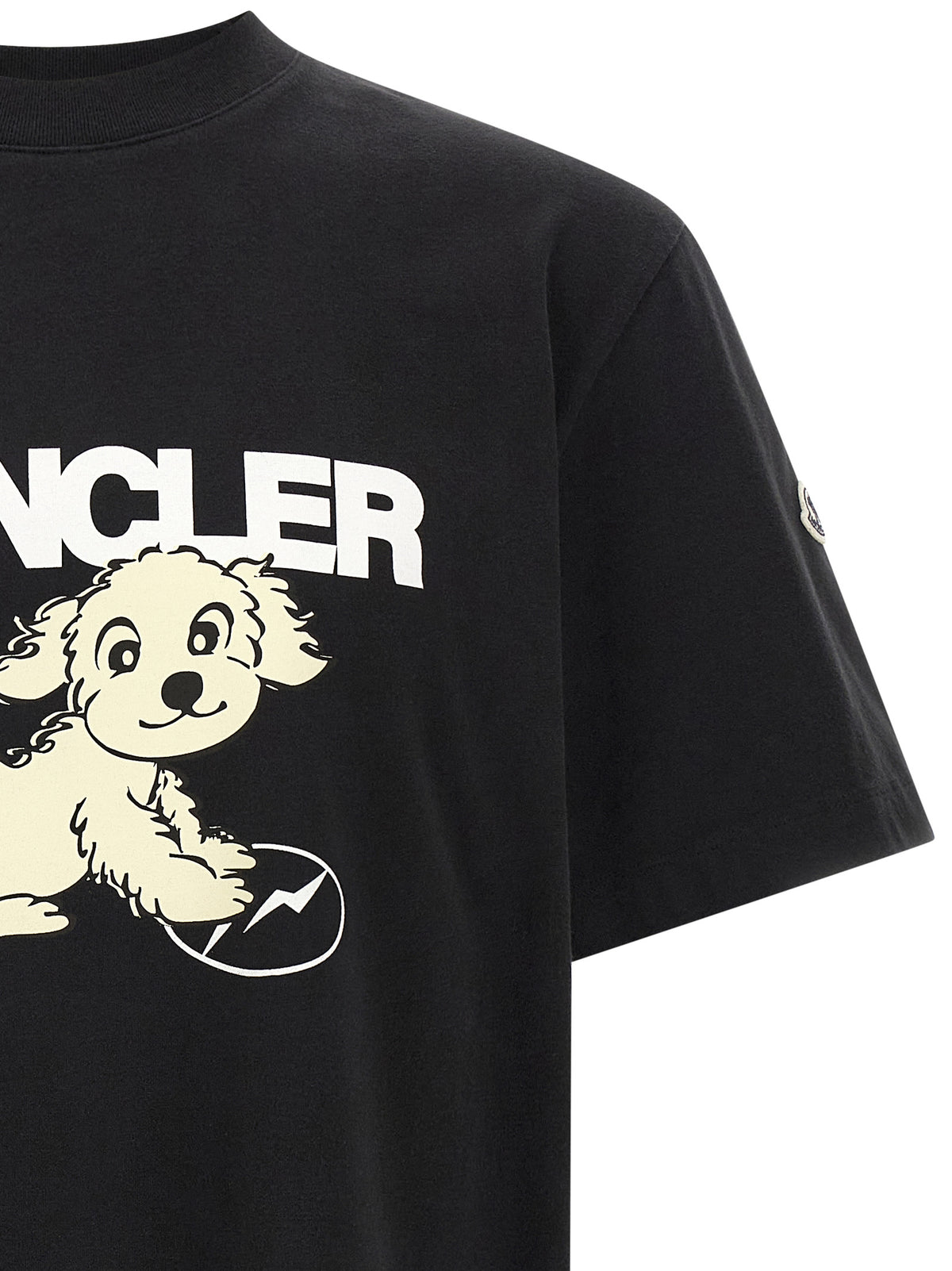 MONCLER GENIUS Schwarzes Baumwoll-T-Shirt