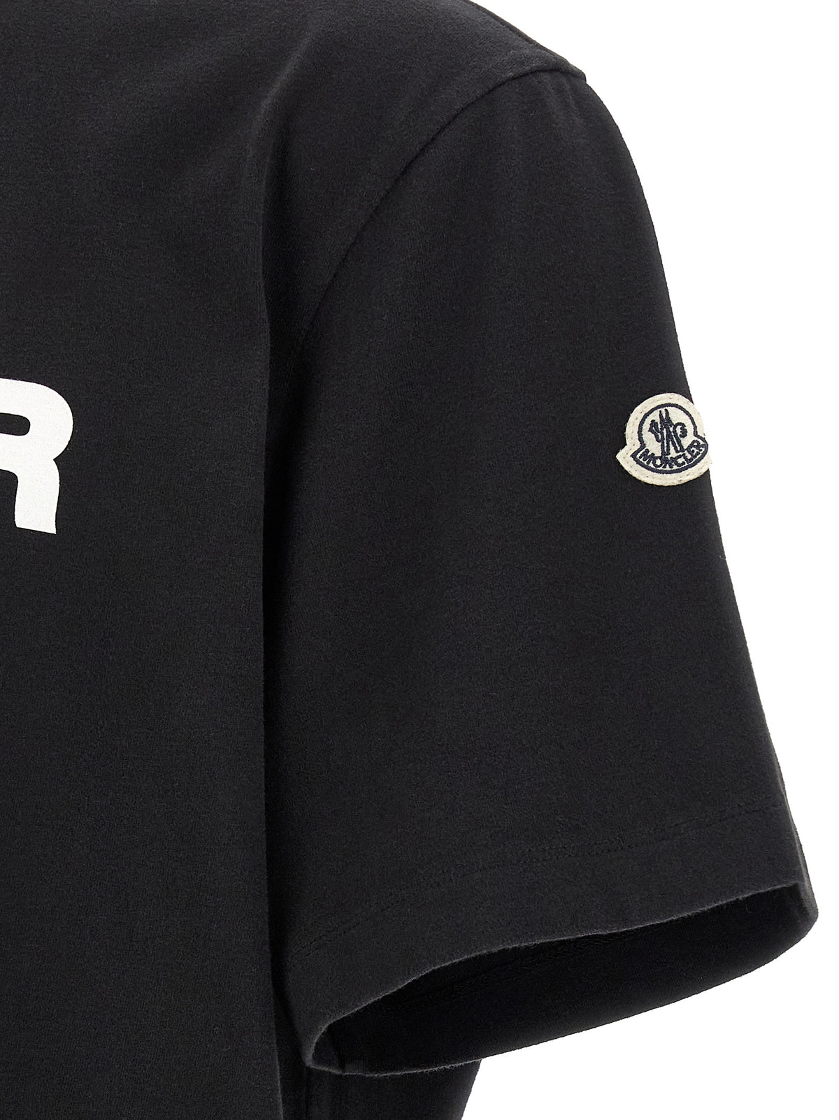 MONCLER GENIUS Schwarzes Baumwoll-T-Shirt