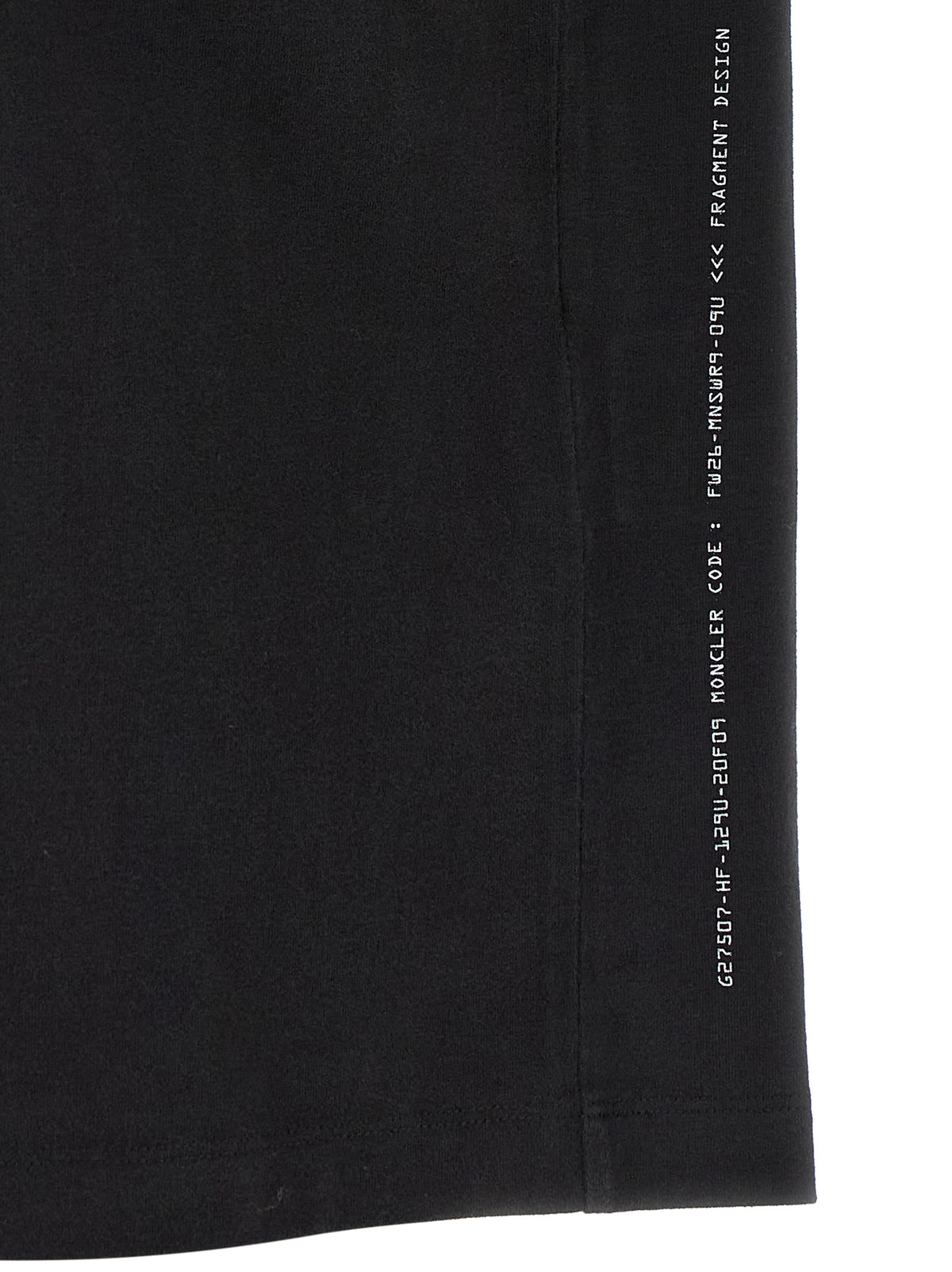MONCLER GENIUS Schwarzes Baumwoll-T-Shirt