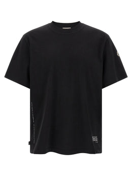 MONCLER GENIUS Schwarzes Baumwoll-T-Shirt