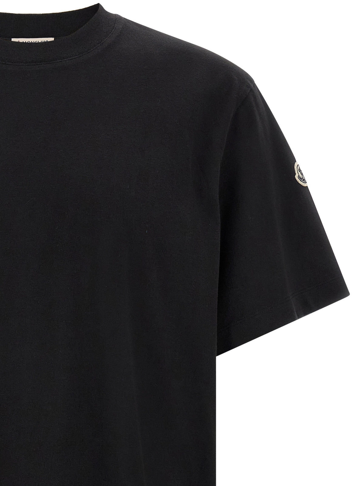 MONCLER GENIUS Schwarzes Baumwoll-T-Shirt