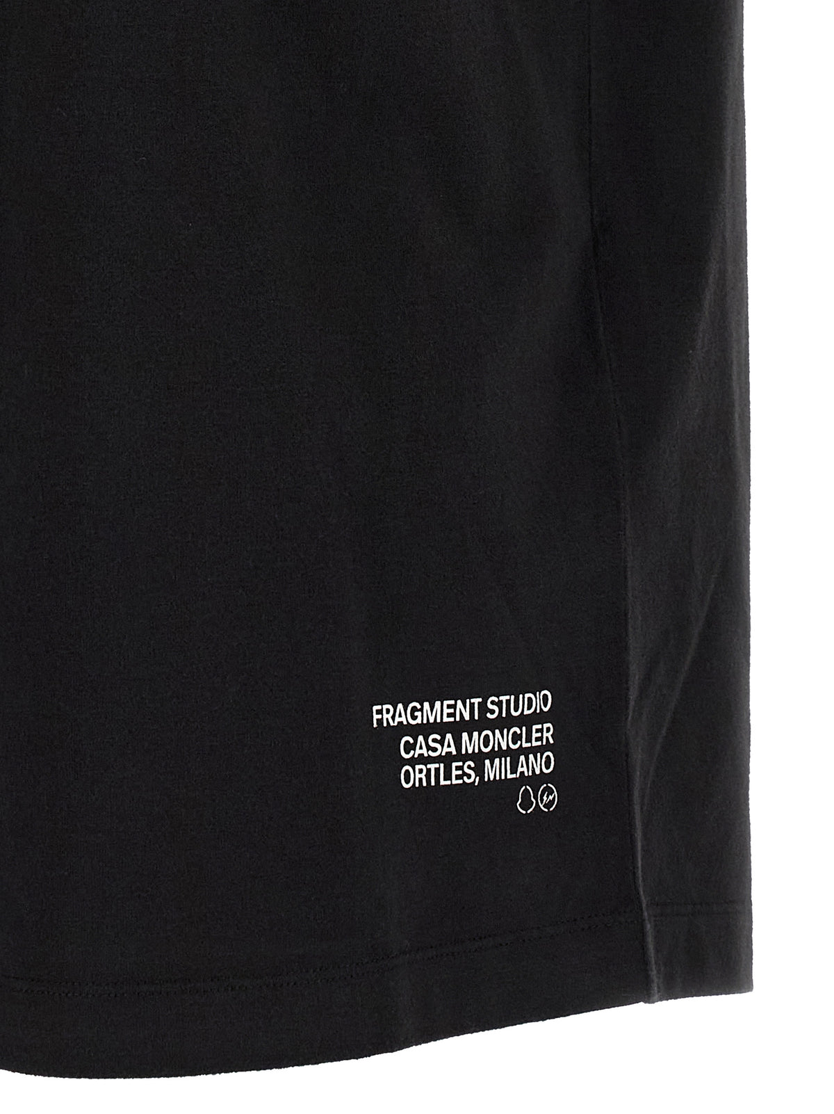 MONCLER GENIUS Schwarzes Baumwoll-T-Shirt