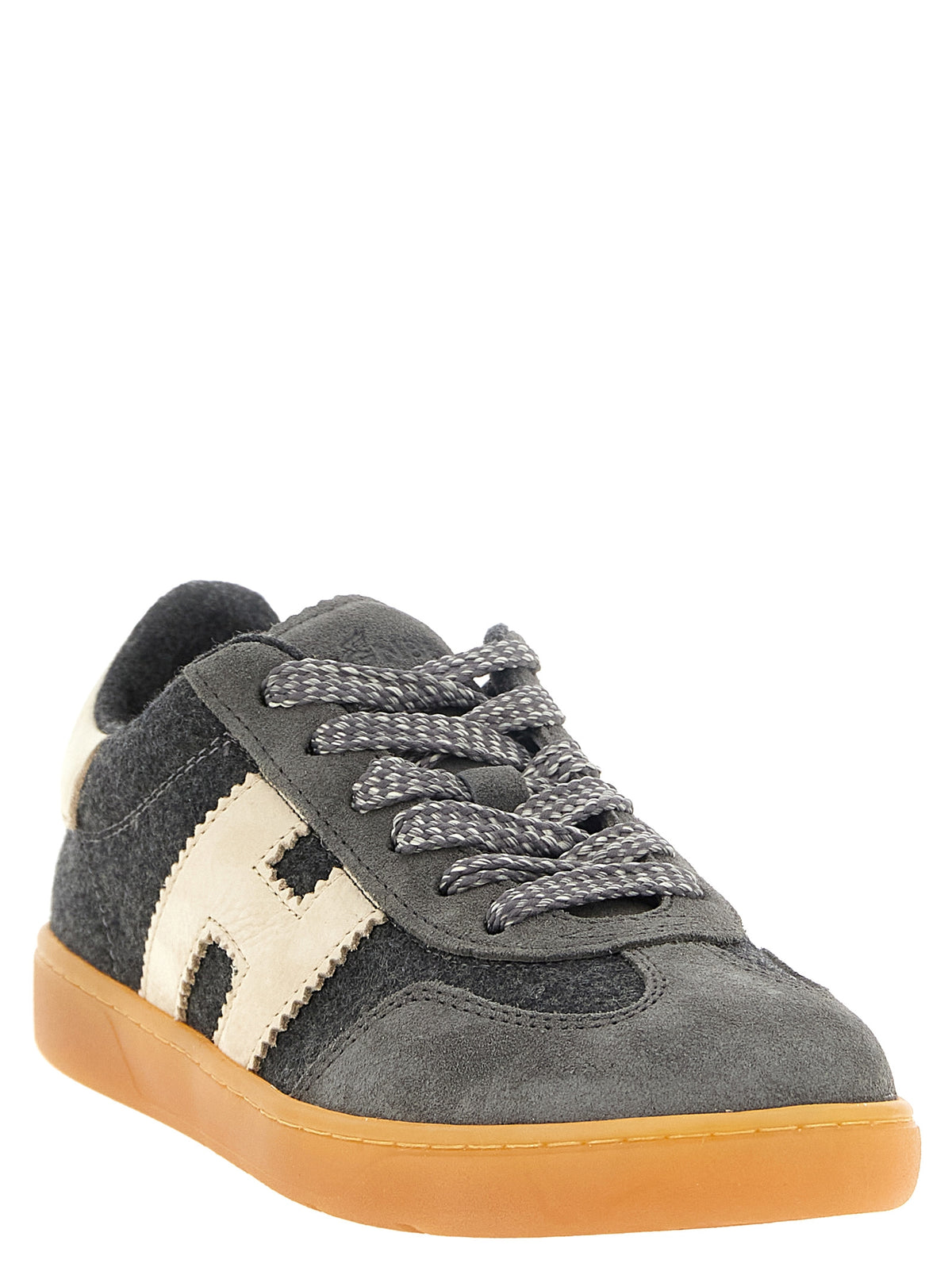 Hogan Graue Woll-Sneaker mit niedrigem Schaft